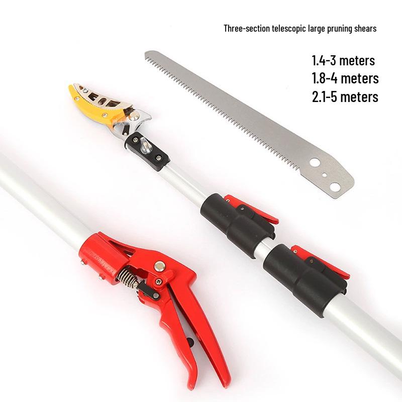 Telescopic High-Altitude Fruit Picker with Shears for Lychee, Yangmei, and Loquat