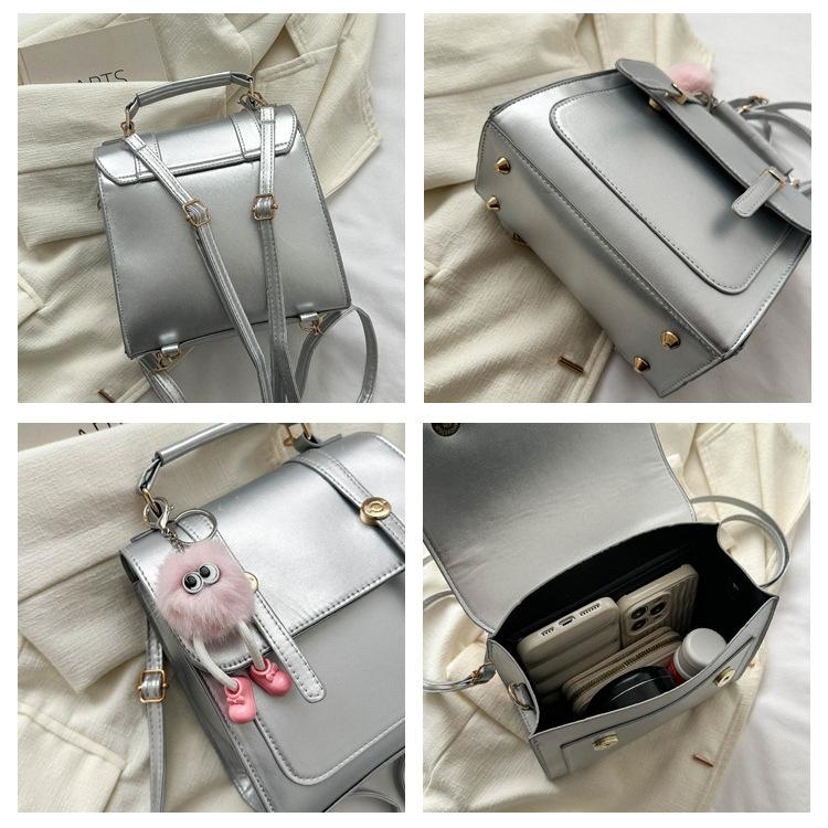 1Pc Simple Backpack Women's College Style Bag Women's Bag New Fashion Casual Shoulder Handbag Small Backpack