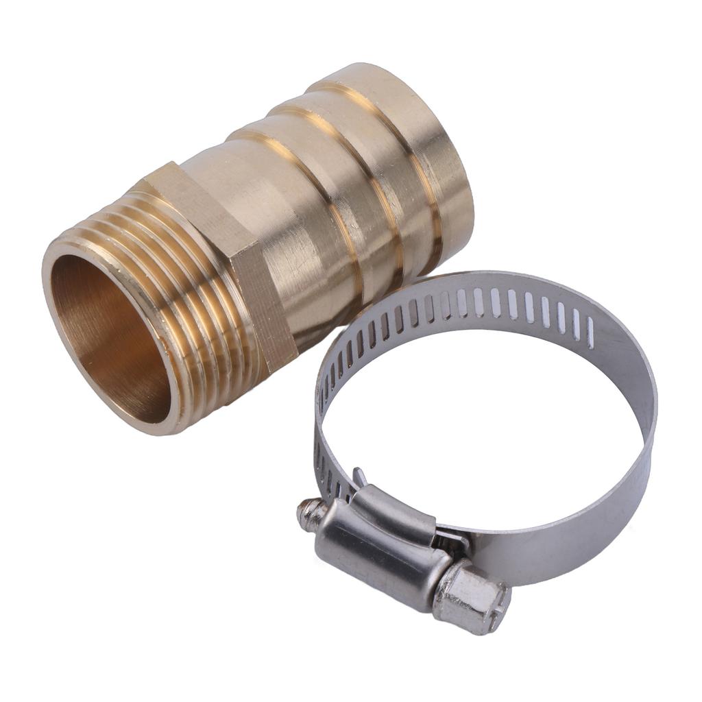 Convenient 1" Hose Attachment Set Practical 1" Hose Fitting Set with Clamps Hose Nozzle set Suitable for Various Uses