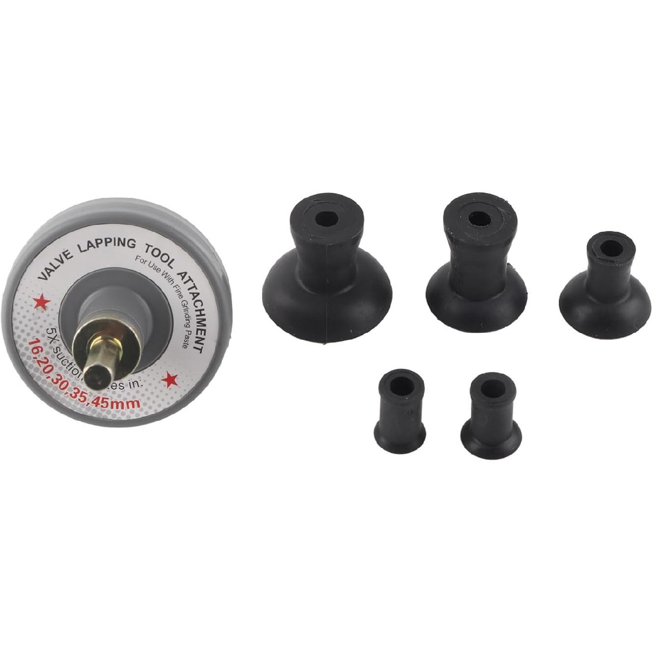 

Zerone Valve Lapping Tool Attachment with 5 Suction Plates 1000rpm to 1250rpm Universal for Grinding Small Engine Kit Lapper Car Repair Kit