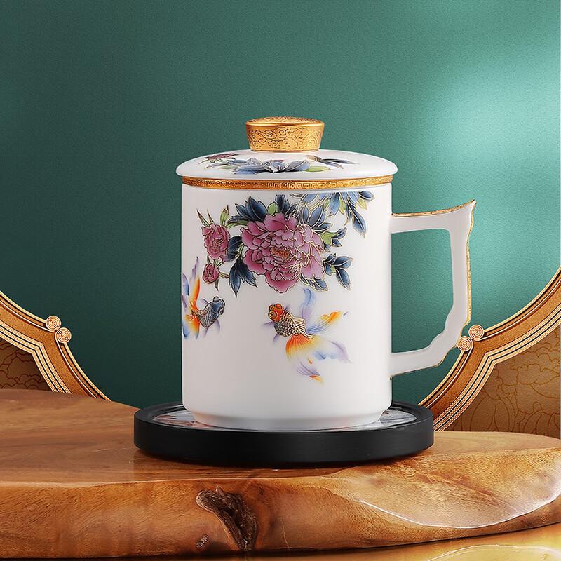 

ChaXun Mutton-Fat Jade Porcelain Tea Infuser Cup