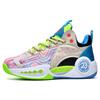 Boys Basketball Shoes Student Sports Shoes Lace-up Mesh Surface Breathable Children's Professional Training Springback Anti-slip