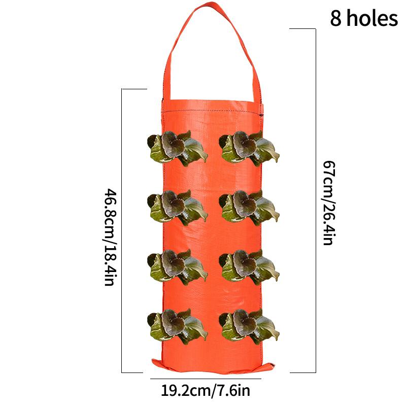 Erdbeer-Pflanztasche Hängende Pflanztaschen Garten-Anzuchttasche Gartenbedarf Gemüse Obst Pflanztopf