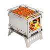 Portable Camping Tent Stove Outdoor Wood Fire Heater Quick Assembly Backpacking Hiking Stainless Steel Burning Stove Camping