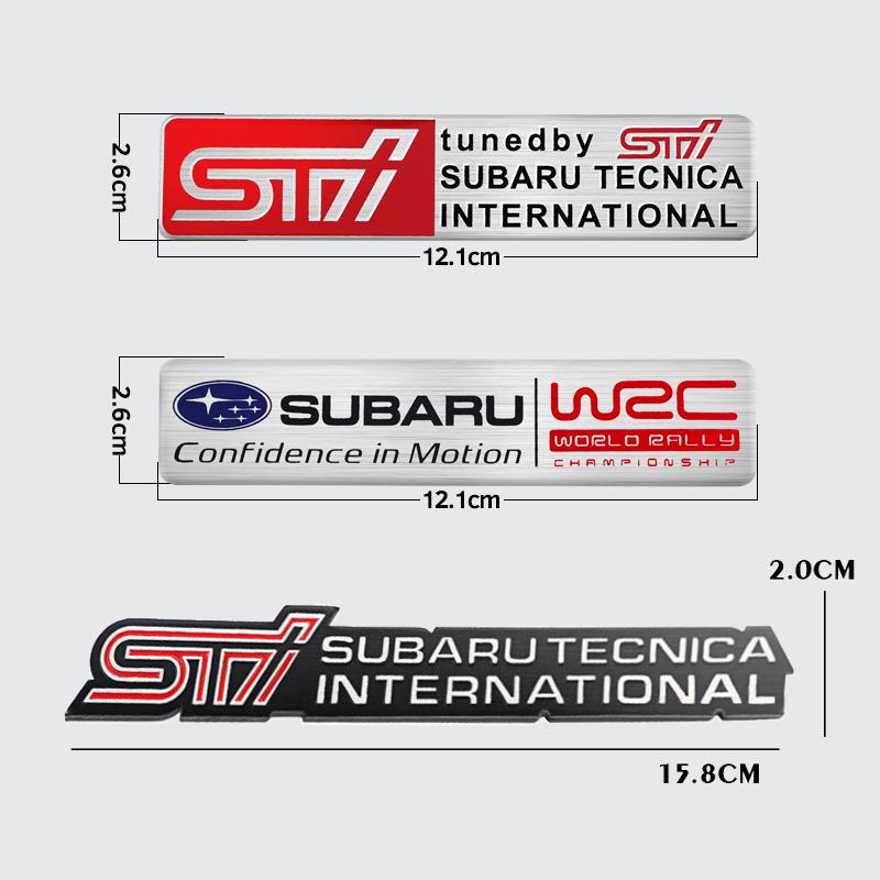 Metal Alloy Car Logo Decal Badge Auto Accessories Sticker Emblem For Subaru Outback Impreza Forester Levorg XV STI Ascent Legacy