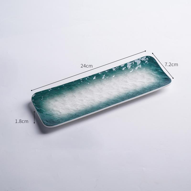 

Тарелка для суши в японском стиле Керамические блюда для суши Сашими Закуски Длинная тарелка Японский ресторан el Прямоугольное блюдо Посуда