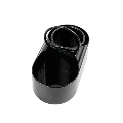 Car Cup Holder Dual Hole Drinks Holder Black Multifunction Portable Vehicle Storage Box Bottle Holder Stand Interior Accessories