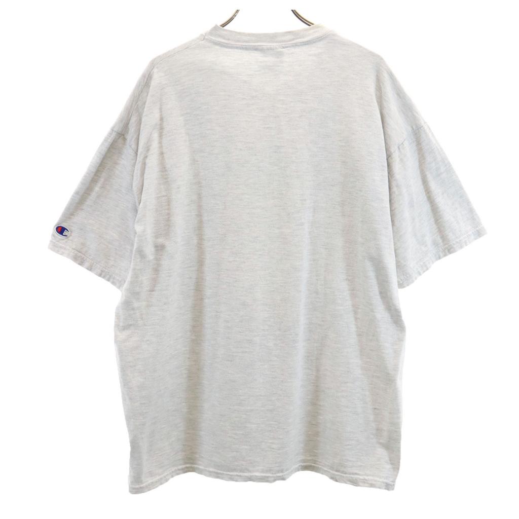 Champion Short Sleeve T-shirt XL Light Gray Men's Used