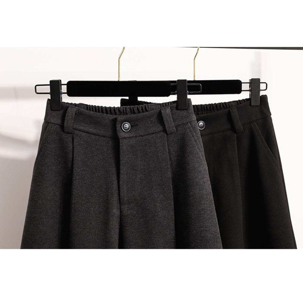 DIMANAF Plus Size New Women Long Pants Loose Casual Elastic Waist Vintage Lady Thick Winter Autumn 2025