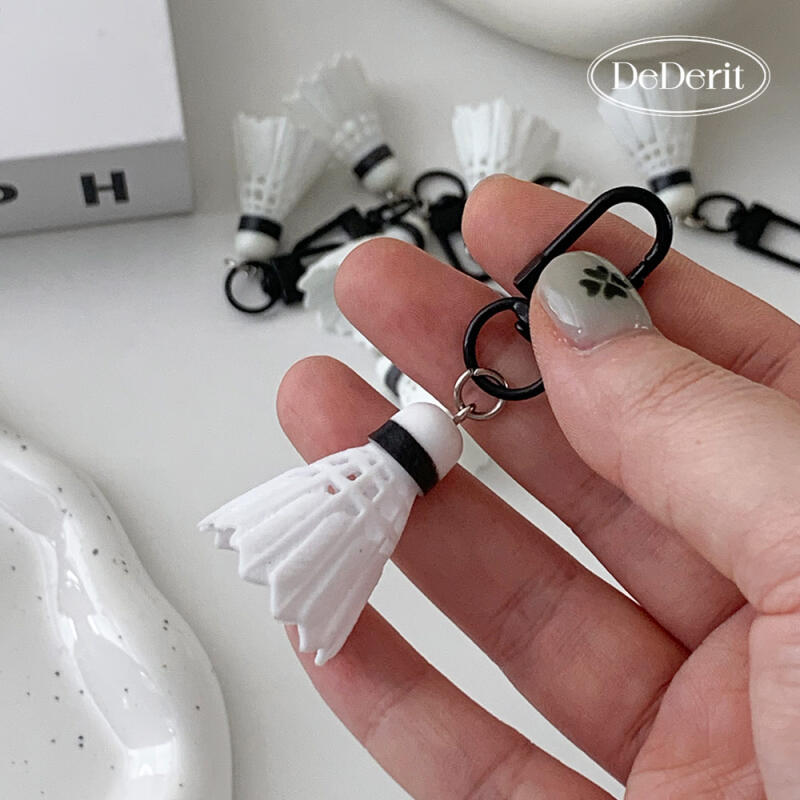 Cute Badminton Ball Sports Mini Shuttlecock Exercise Keychain