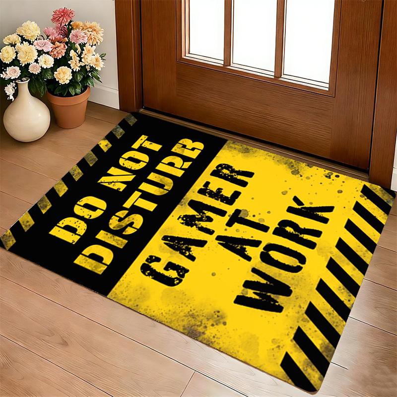 Gamer Alert Living Room Nonslip Area Rug Soft Carpet For Bedroom Game Playroom Sofa Office Home Decor Doormat Christmas Gift C9302430