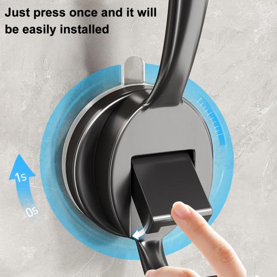 4 Stück Heavy Duty Saugnapfhaken Wasserdichte Push-to-Lock Aufhängehaken 360°