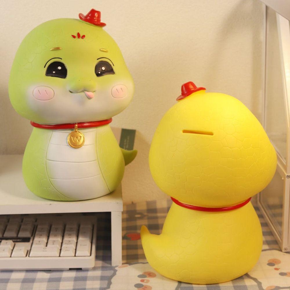 Large Capacity Snake Piggy Bank Cartoon Snake Money Jar New Save Money Box  Home Decor