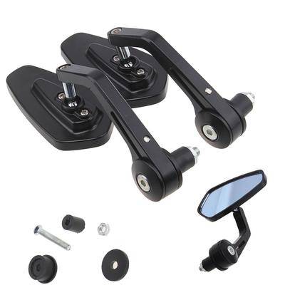 Konvexe Motorrad-Lenkerendspiegel, 7/8 Zoll, 22 mm, Lenkerrückspiegel für Straßenmotorräder, Dirtbikes, ATVs, Scooter, Cruiser, Schneemobile