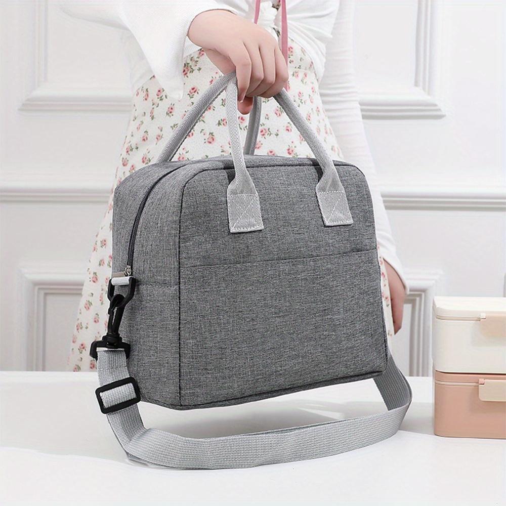Portable Lunch Bag Cooler Tote Hangbag Picnic Insulated Box Canvas Thermal Food Container Men Women Kids Travel Lunchbox