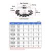 1pcs 10T-26T 10A Industrial Drive Sprocket Wheel 45# Steel Chain Gear 10 11 12 13 14 15 16 17 18 19 20 21 22 23 24 25 26 Teeth