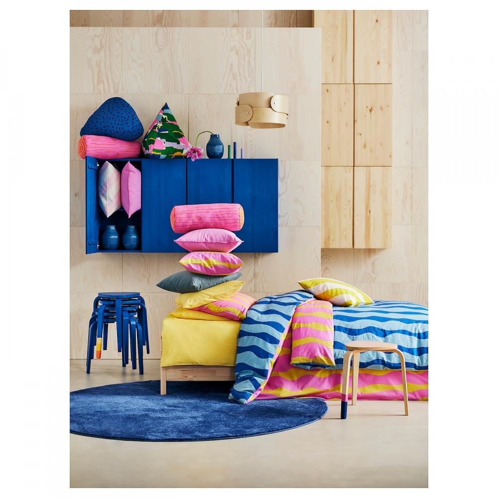 Copripiumino Ecuador In Raso Di Cotone 200 Fili - Reversibile, Bottoni, 180x220 Cm + Federa 45x120 Cm | Multicolore - Foto 11