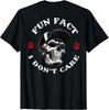 (AN Zurück) Fun Fact I Don't Care Lustiges Skelett Spruch Zitat T-Shirt