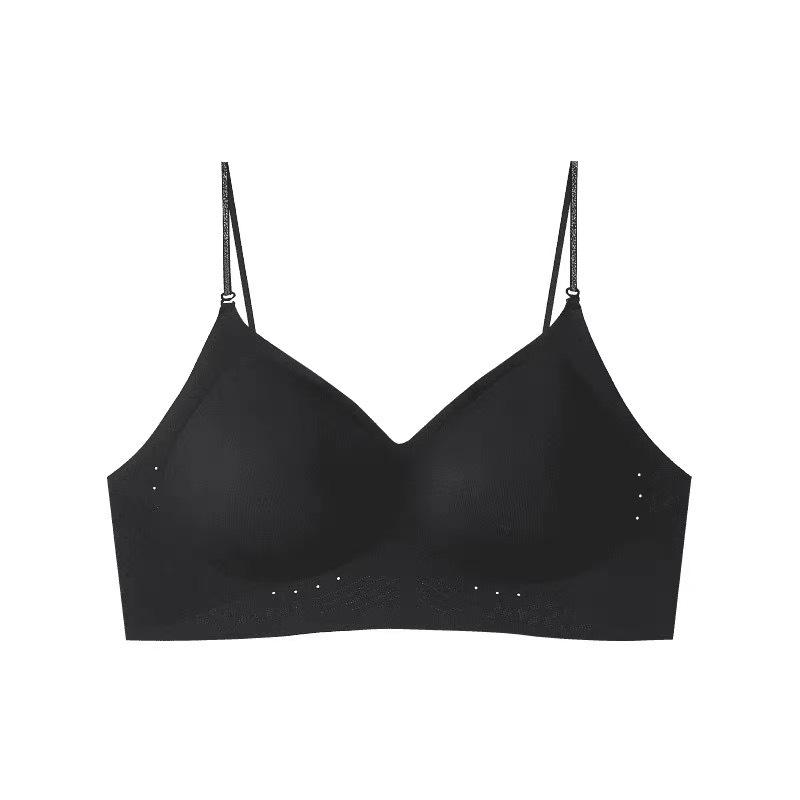 

Невидимый жидкий блеск, ремешок, бюстгальтер без спинки - Женский прохладный ледяной шелк, бесшовный дизайн с U-образной спинкой L (36/80ABC) 110-125 lbs