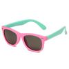 Polarized Silicone Baby Sunglasses - Anti-UV, Color Block, Fashionable Kids' Eyewear