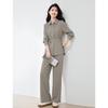 Women's Elegant Commuter Wide-Leg Pants Two-Piece Set