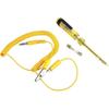 Automotive Circuit Tester, Test Light Probe With Indicator Light And Extended Spring Wire, Dc 6v 12v 24v Light Bulb Voltage Test Pen(yellow)