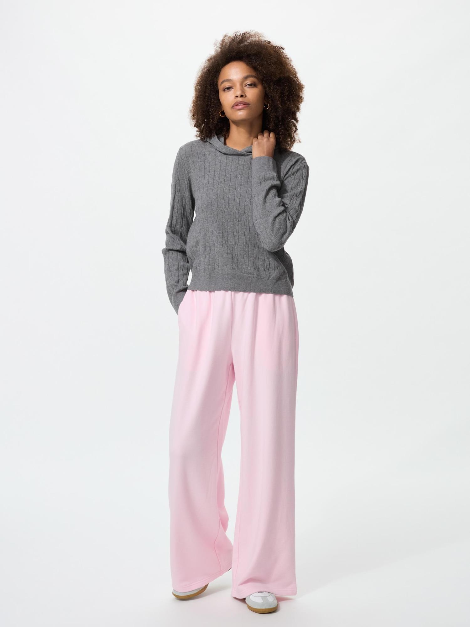 

Широкие спортивные брюки Uniqlo Длина 75 78см Длинные 10 PINK/WOMEN S