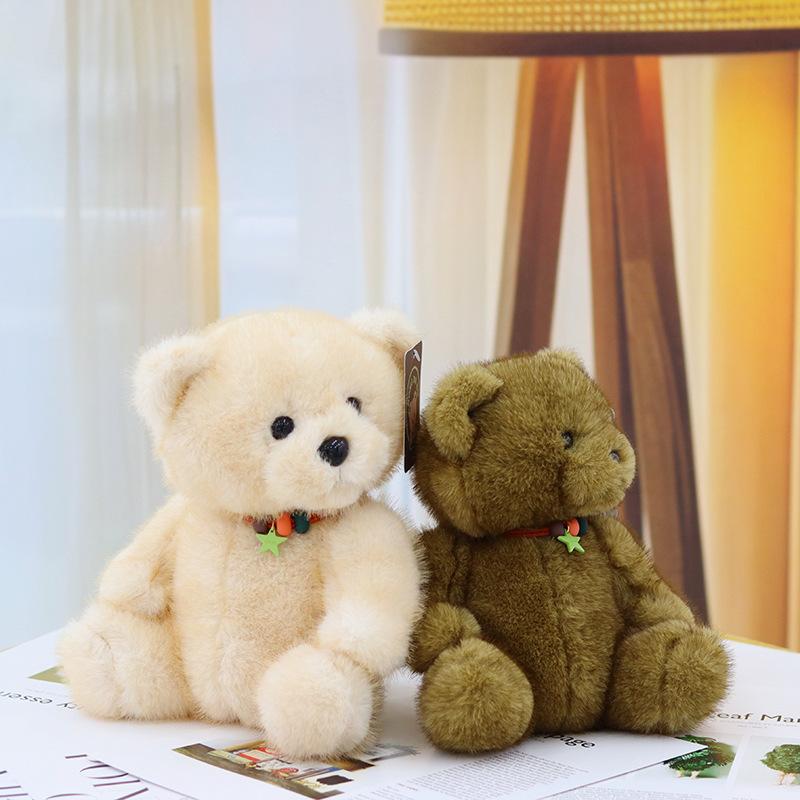 Creative Tilted Head Bear Doll Plush Toy 8-inch Grab Machine Doll Children's Birthday Gift Hug Bear