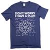 Herren Lustiges mach dir keine Sorgen ich habe einen Plan T-Shirt Nerd Geek Mathe Schule T-Shirt