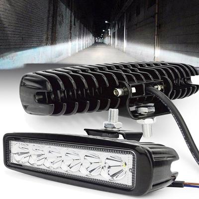 6 LED ABS Car LED Work Light DRL Spotlight High Bright Waterproof Auto Offroad SUV Truck Headlights Driving Lamp