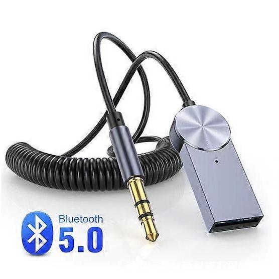 Car Bluetooth Receiver Aux Bluetooth Adapter Dongle Cable For Car 3.5mm Jack Aux Bluetooth 5.0 Receiver