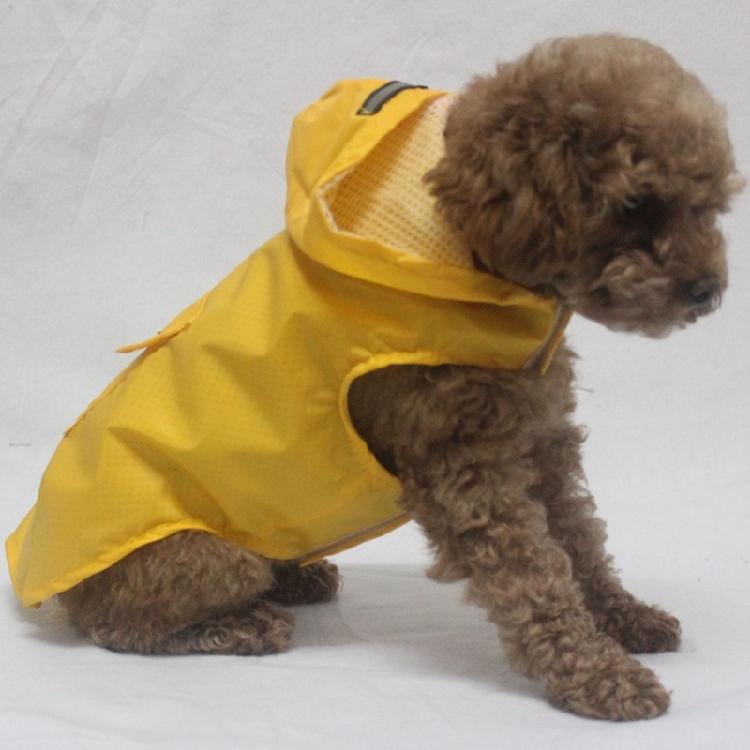 Dog Raincoat Hood Waterproof Reflective Strips for Small Medium Large Dog