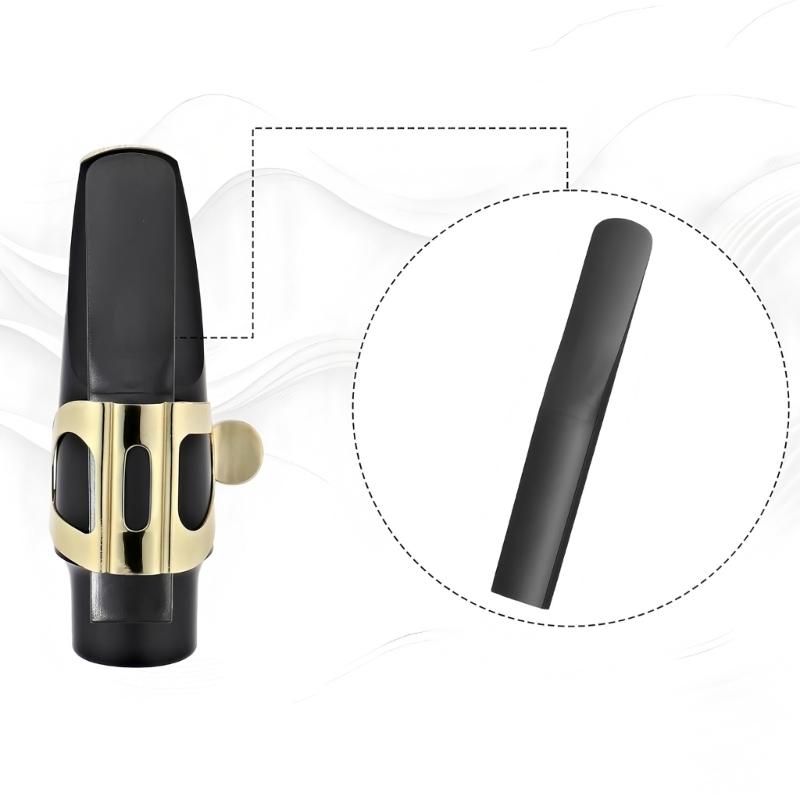 3Pieces Multifunctional Resin Saxophone Reed Resin Texture Saxophone Mouthpieces Perfect for Beginners and Professional