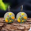 Fashion Earring Y2K Vintage Marigold Time Gem Flower Ear Buckle
