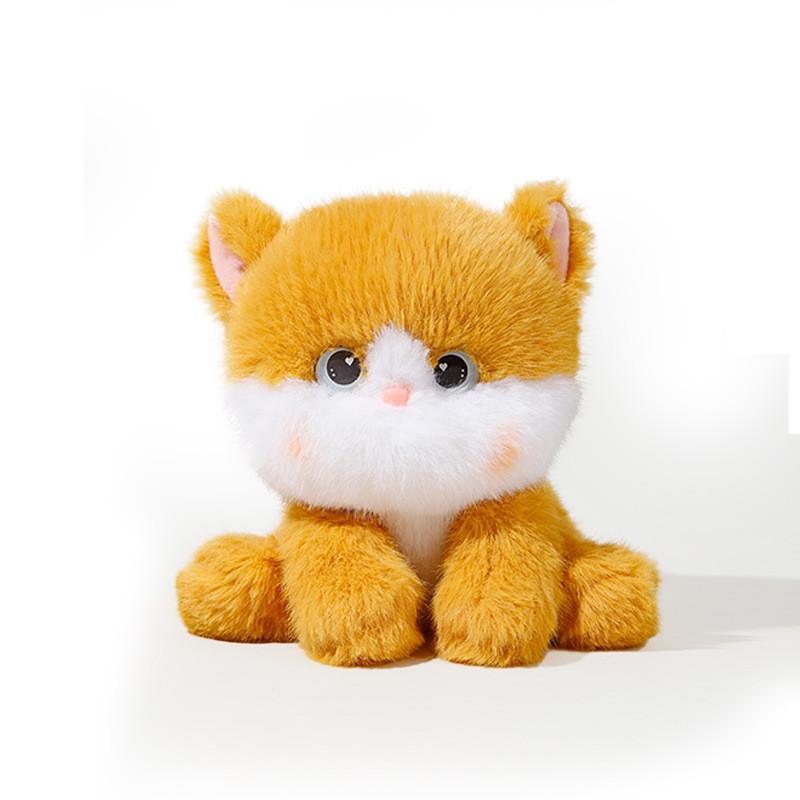 Color Cat Three Plush Toys Animal Mini Doll Soft Children Room Decor Doll Gift