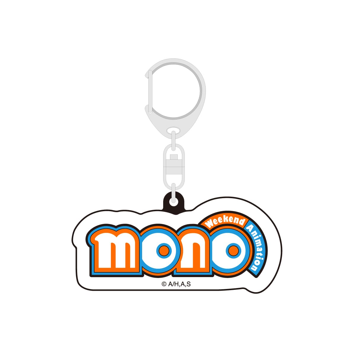 

TV anime mono logo rubber keychain A type