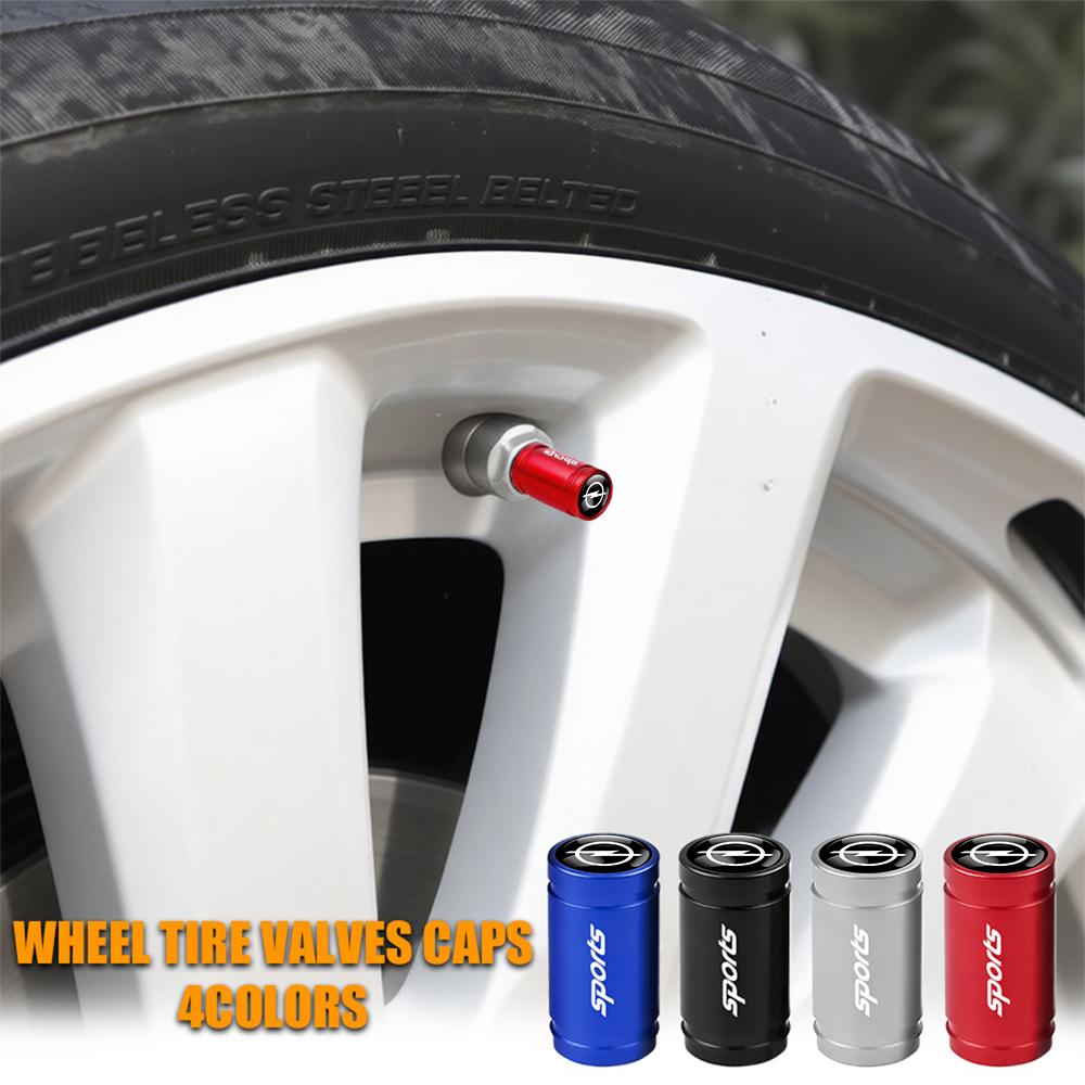 4Pcs Car Styling Wheel Tyre Valve Cap Stem Cover Auto Exterior Accessories For Opel OPC Astra Vectra Corsa Zafira Insignia Mokka JV4