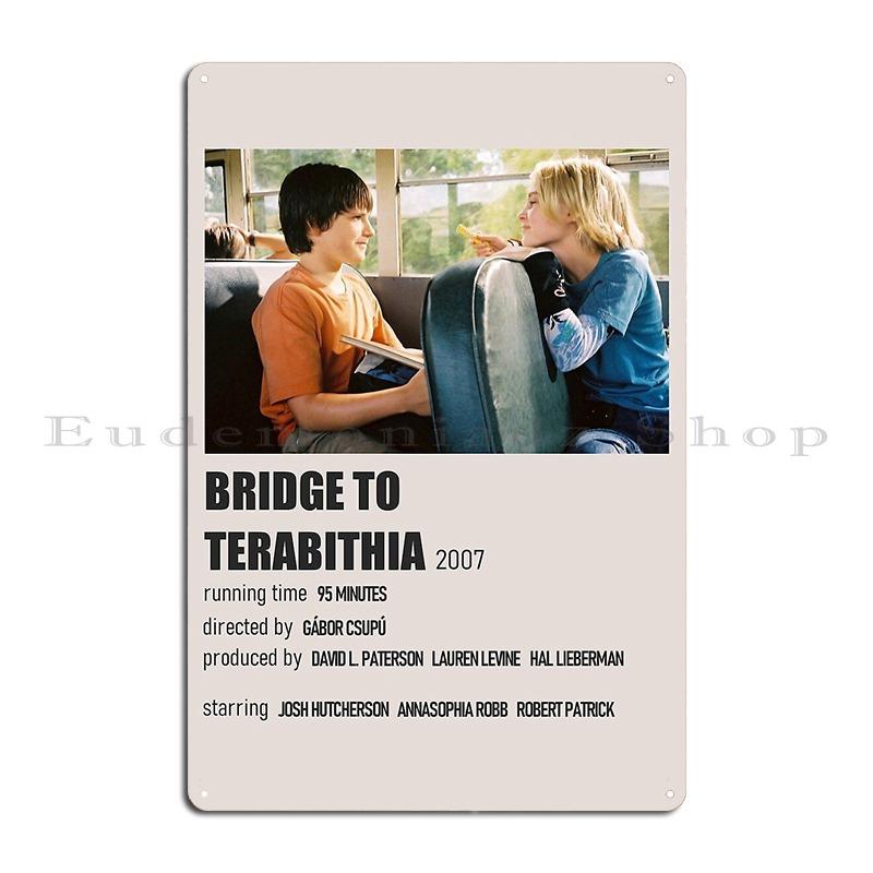 Bridge To Terabithia Minimalist Poster Metal Sign Club Wall Cave Party Club Party Plates Designer Tin Sign Poster 20x30cm
