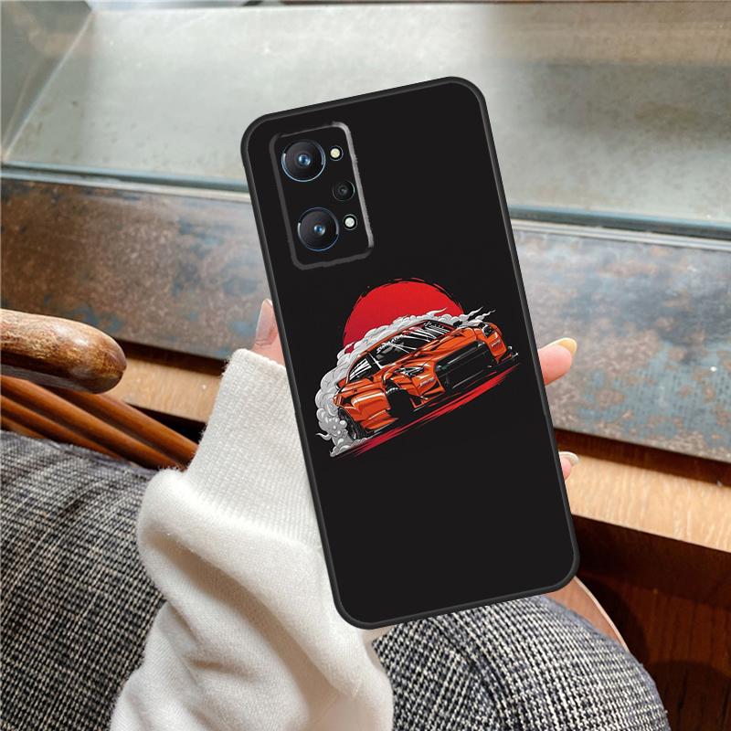 

Japan JDM Car Case For Realme 12 Pro Plus 11 13 14 C63 C61 C55 C51 C53 C25 C65 C67 C71 C75 GT6 GT7 15 Pro Realme 11 Pro Plus
