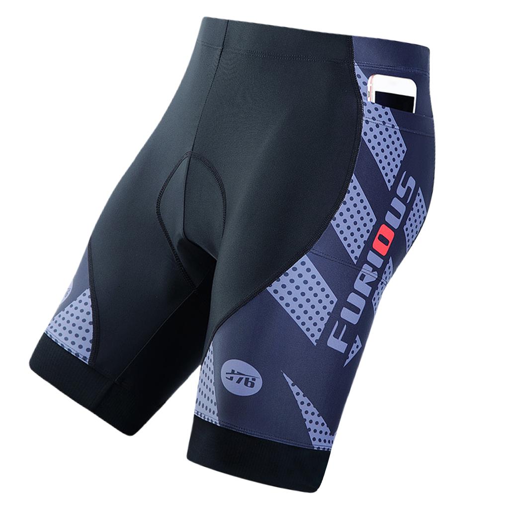 Pantaloncini da ciclismo traspiranti da uomo, imbottiti 4D, antiurto, ad asciugatura rapida, pantaloni corti