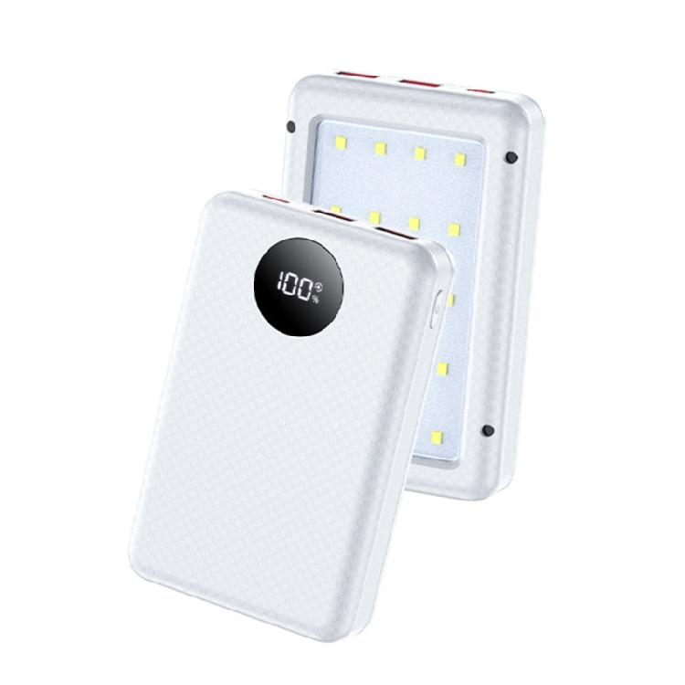 Standard 18650 Mobile Power DIY Housing Case 22.5W/10W Fast Charging Built In LED Lamp For Emergency Lighting