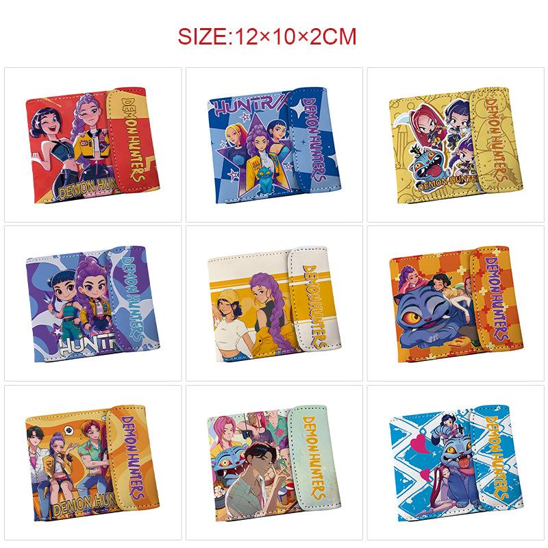 Anime Cartoon Rumi Zoey Demon Hunters PU Leather Wallet Card Bag Birthday Gift