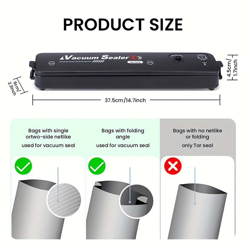 Vacuum Sealer Machine EU Plug Free Gift 10pcs Saver Bags Kitchen Vacuum Packer Machine Small Sealing Machine Food Vacuum Sealer