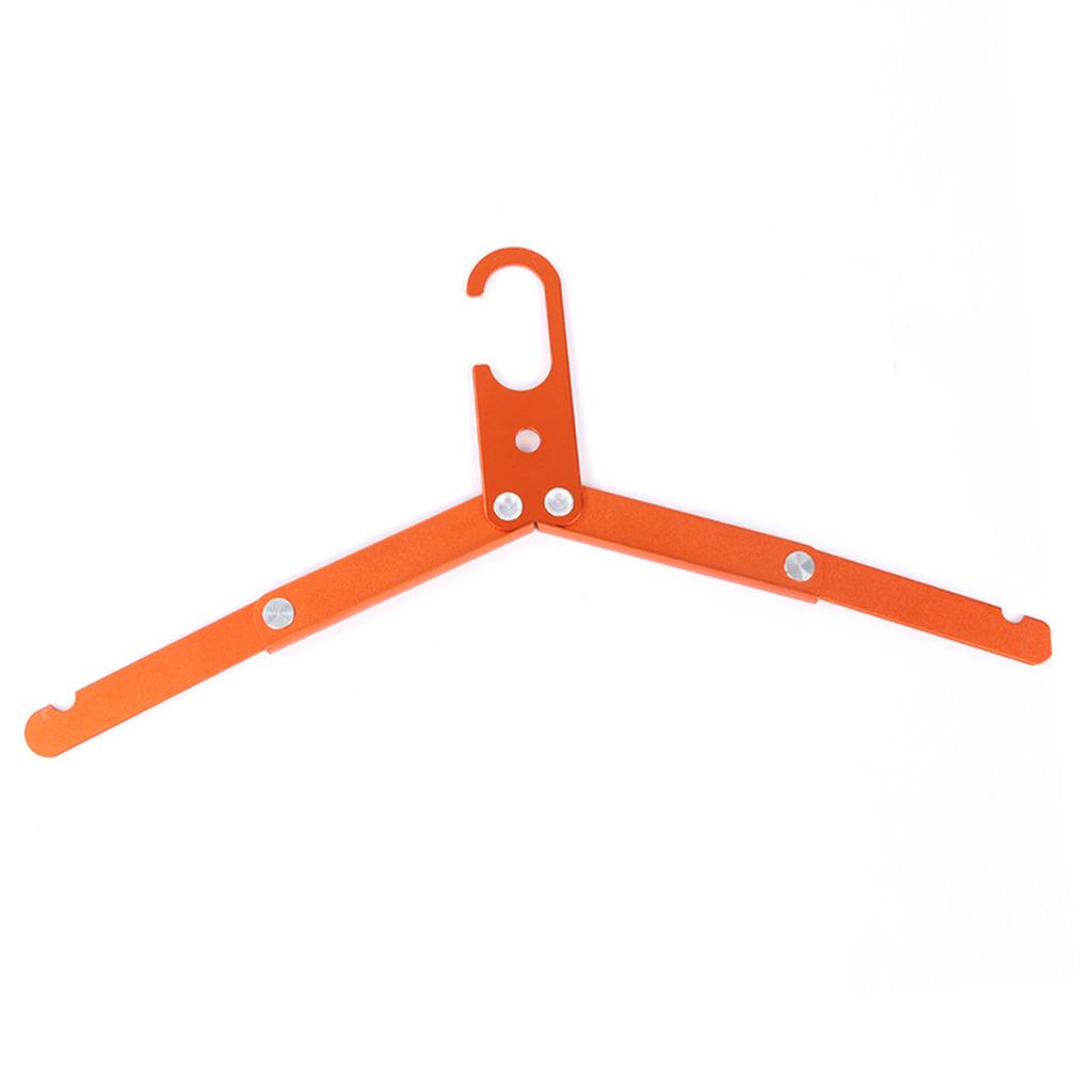 Travel Hanger Foldable Design Aluminium Alloy High Strength Light Weight Folding Clothes Hanger for Home Tirp Orange