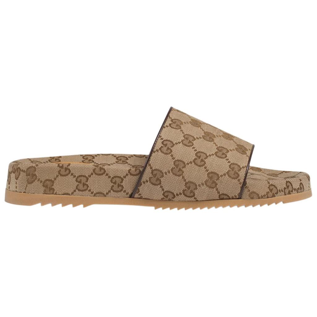 Gucci Papuci tip șlapi Bărbați Bej & Abanos 624695 H6320 9763