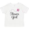 Inktastic Flower Girl Wedding Butterfly Baby T-Shirt Marriage Party Bridal Pink