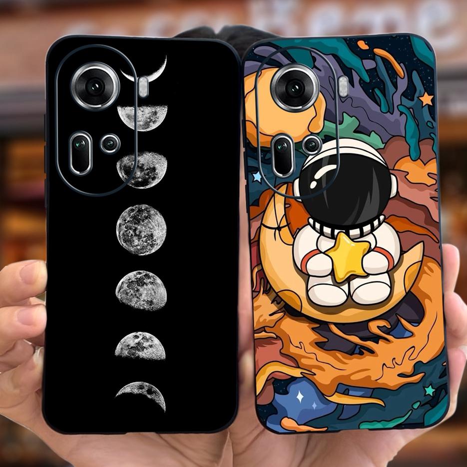 For Oppo Reno 11 5G Case CPH2599 Cute Fashion Painted Cover Soft Silicone Phone Case For Oppo Reno11 Pro Reno 11F Reno11 F Shell