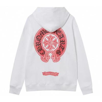 852 CHROME HEARTS 2026 סתיו וחורף חדש מידה גדולה סגנון קלאסי קפוצ'ון עם לוגו, מתאים לזוגות ללבוש
