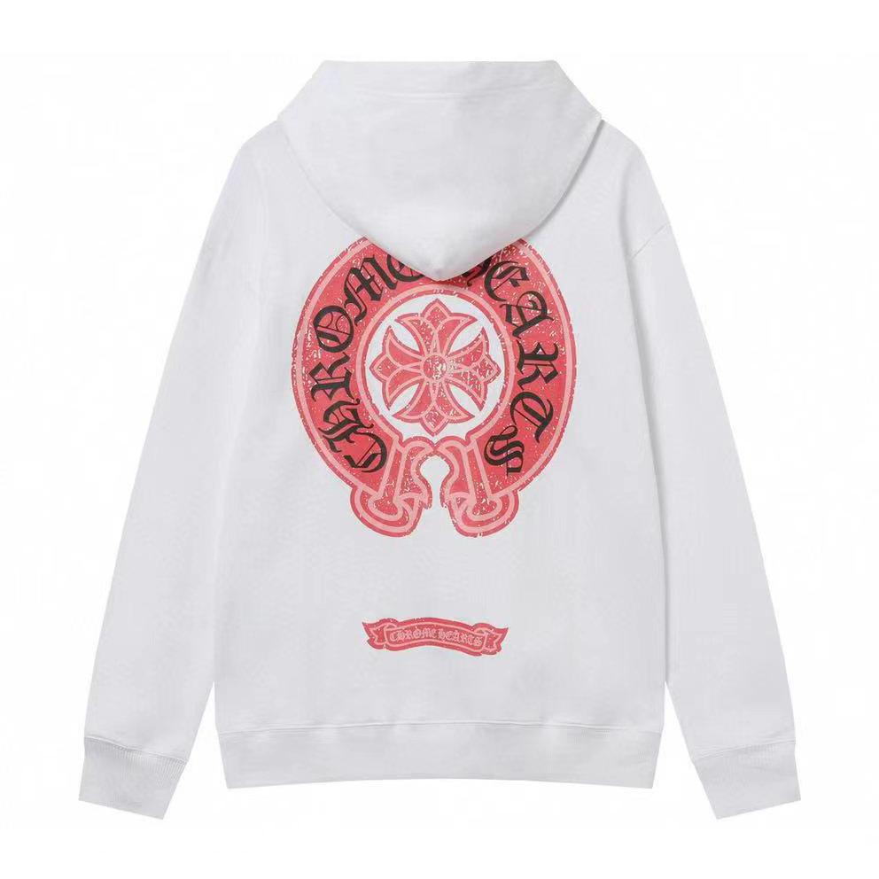 852 CHROME HEARTS 2025 Autumn and Winter New Plus Size Classic Style Logo Hooded Sweatshirt, Suitable for Couples to Wear