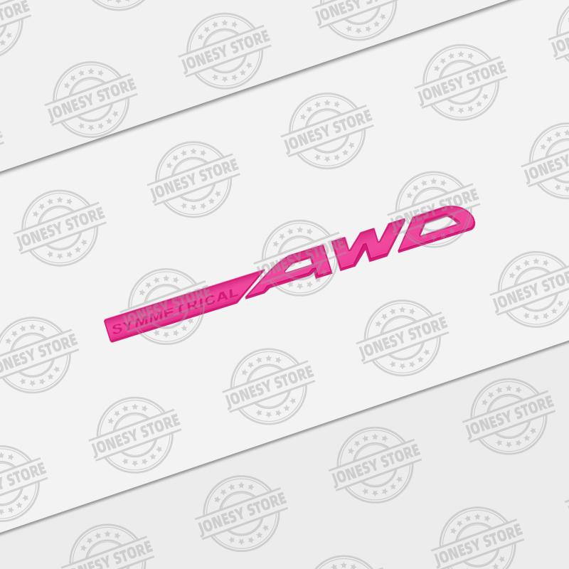 Auto Metal SYMMETRICAL AWD Logo 3D Badge Lettering Decals Trunk Sticker For Subaru Legacy XV Outback Forester Impreza BRZ STI VV444
